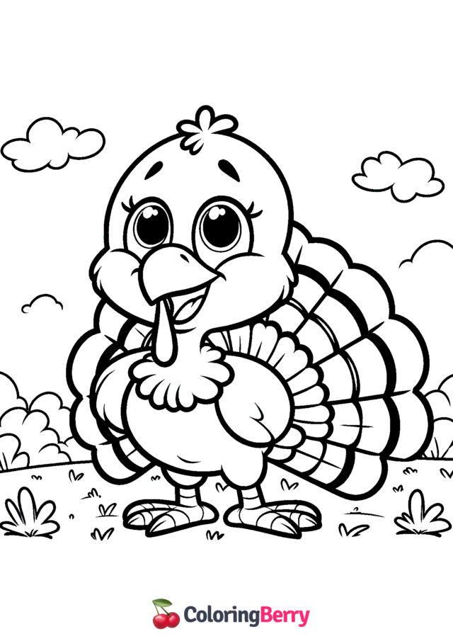 Turkey Coloring Page