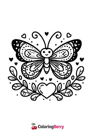 Valentine Butterfly