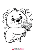 Valentine Polar Bear