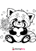 Valentine Red Panda