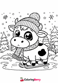 Winter Cow