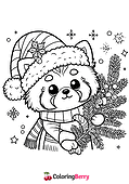 Winter Red Panda