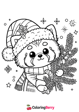 Winter Red Panda