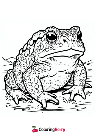 Wyoming Toad Coloring Page